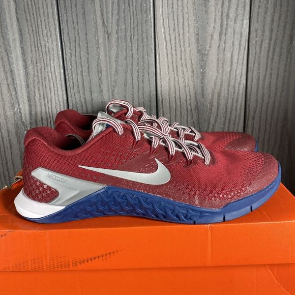 Nike Womens Metcon 4 Premium 924594-604 Red Running Shoes Sneakers Size 9 $130 - Picture 4 of 12